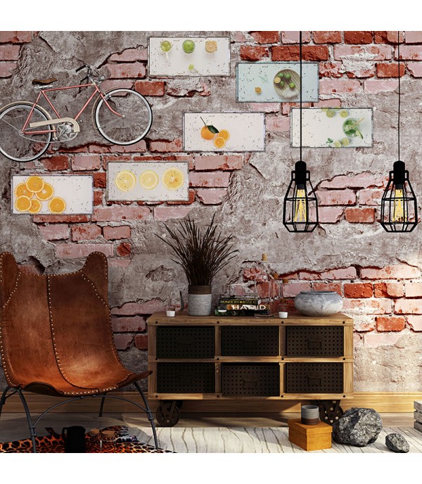 6 Pieces Summer Lemons Wall Stickers Home Bedroom Studio Wall Decals