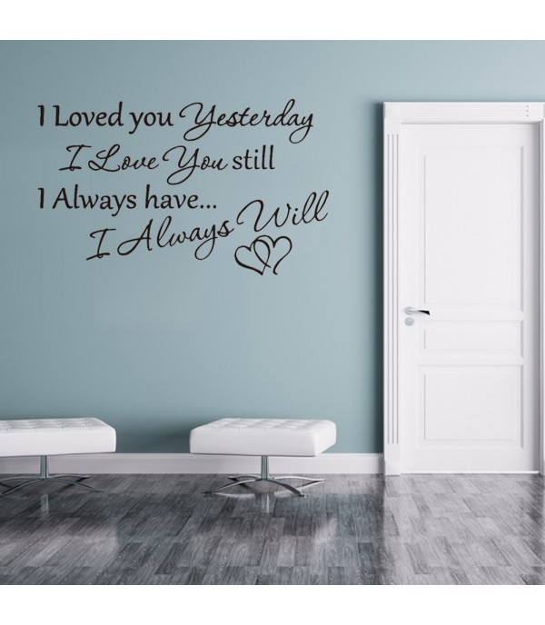 Wall Sticker Romantic English Sentences Living Room Bedroom Wall Decal
