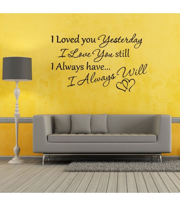 Wall Sticker Romantic English Sentences Living Room Bedroom Wall Decal