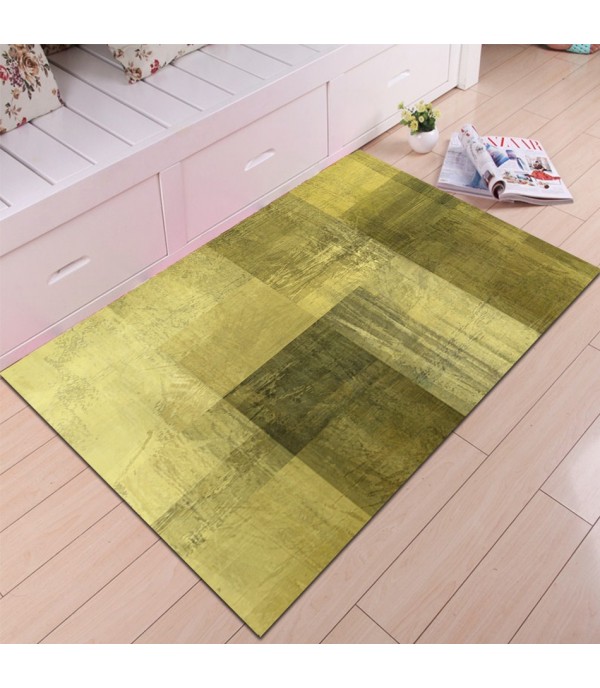 1 Piece Rug Soft Rectangle Ink Painting Print Durable Simple Rug