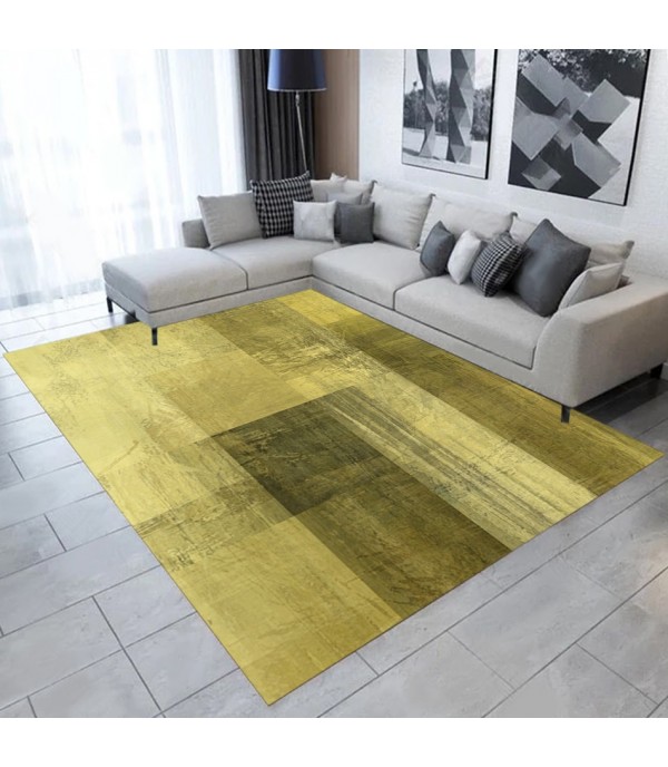 1 Piece Rug Soft Rectangle Ink Painting Print Durable Simple Rug