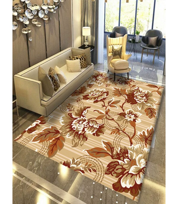 1 Pc Mat Modern Simple Floral Pattern Bedroom Living Room Washable Soft Carpet