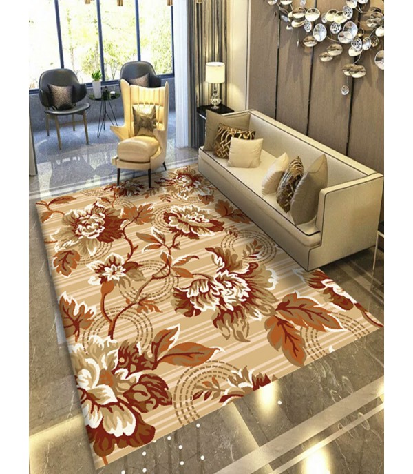 1 Pc Mat Modern Simple Floral Pattern Bedroom Living Room Washable Soft Carpet