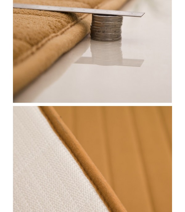 Floor Mat Solid Anti Skidding Thick Soft Bathroom Mat