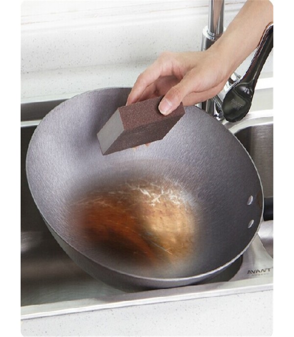 1Pc Magic Emery Sponge Dish Pot Rust Scrubber Cleaning Tool Novel Kitchen Gadget