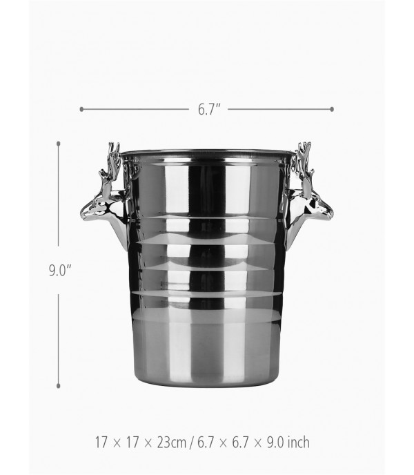 1Pc Ice Bucket Stainless Steel High Quality Large Capacity Kitchen Tool