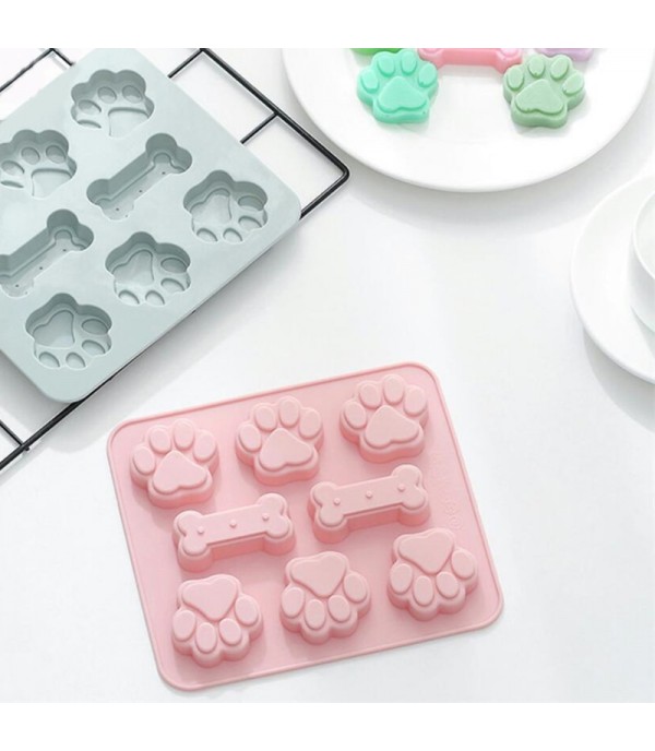 1Pc Ice Cream Mold Paw Shaped DIY Silicone Popsicle Mold
