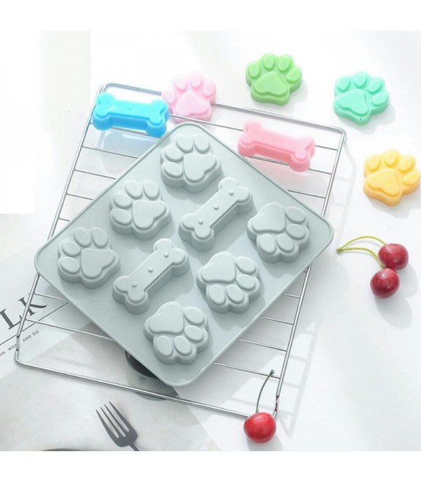 1Pc Ice Cream Mold Paw Shaped DIY Silicone Popsicle Mold