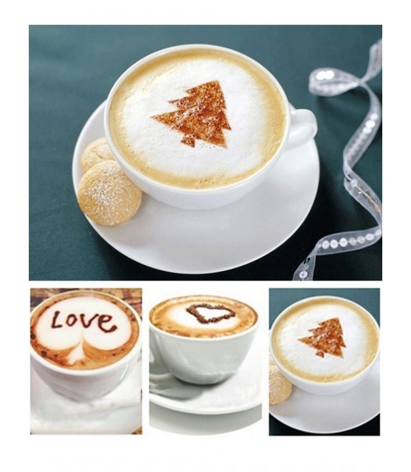 20 Pcs Cake Transfer Moulds Set Cute Durable Coffee Drawing Models