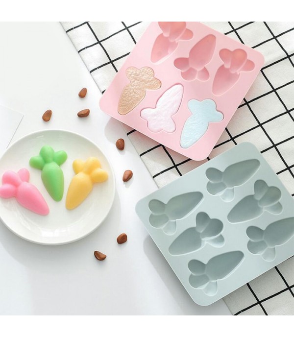 1Pc Carrot DIY Silicone Ice Cream Mold Popsicle Molds Ice Pop Stick Ice Cream Lolly Maker Tool