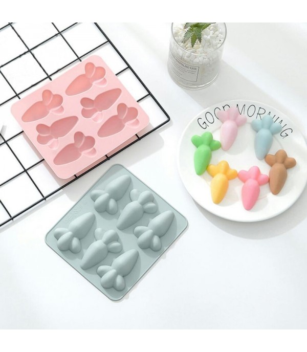 1Pc Carrot DIY Silicone Ice Cream Mold Popsicle Molds Ice Pop Stick Ice Cream Lolly Maker Tool